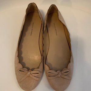 Banana Republic Suede Nude Ballet Flats - 7.5